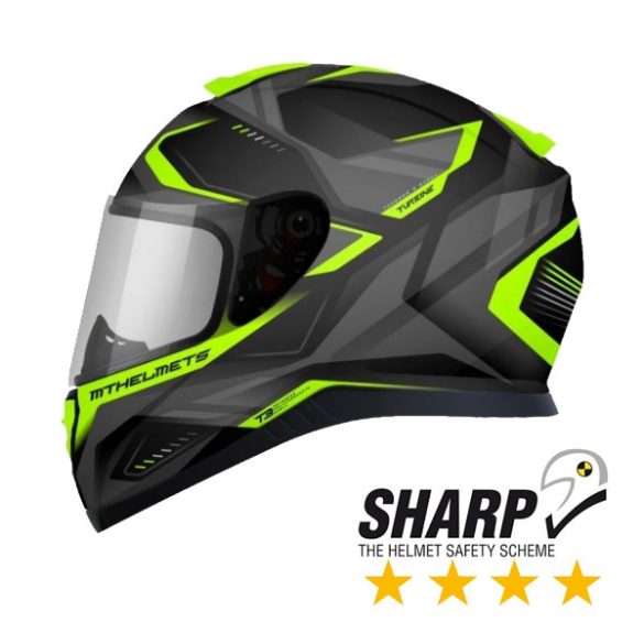 Zárt Bukósisak - Mt Thunder 3 Sv Turbine Matt Fekete / NeonSárga 