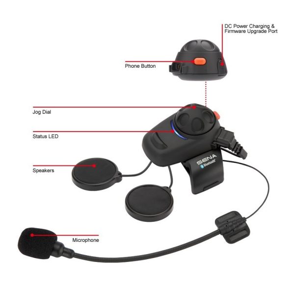Sena Sisakbeszélő SMH5 Duál - Bluetooth® 5 Alapú Kommunikációs Rendszer Hd Hangszórókkal