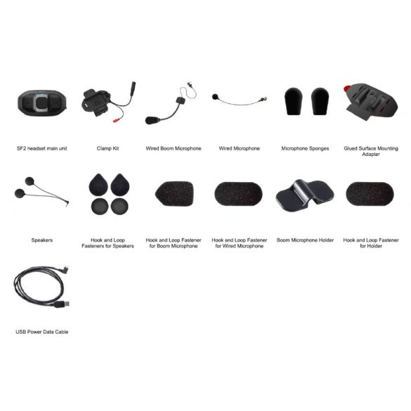 Sena Sisakbeszélő Sf2 Dupla Csomag Hd-Hangszórókkal, Motoros-Motoros Közötti Bluetooth Kapcsolat