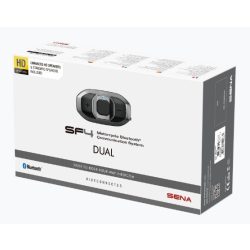   SENA SF4 DUPLA CSOMAG HD-hangszórókkal, 4-résztvevős Bluetooth kapcsolat -sisakbeszélő